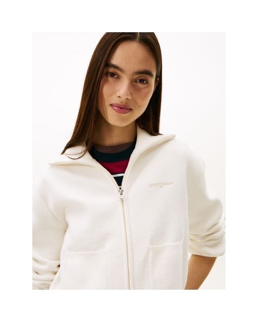 Tommy Hilfiger White Tj Cozy Script Crdi Ld61