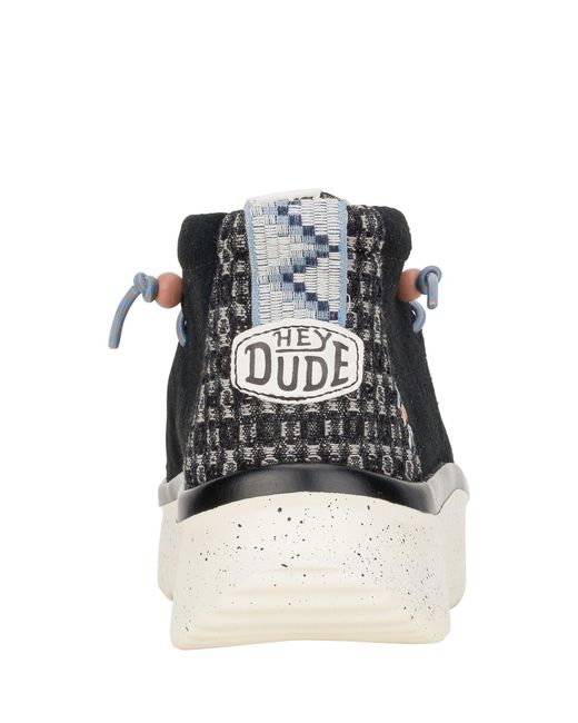 HeyDude Black Wendy Peak Hi Suede Ankle Boots