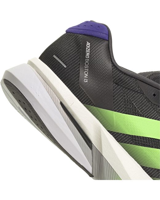 Adidas Green Adizero Boston 13 Road Running Shoes for men