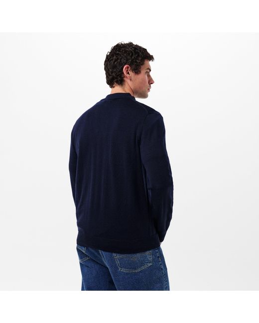 Polo Ralph Lauren Blue Merino Crew Neck Jumper for men