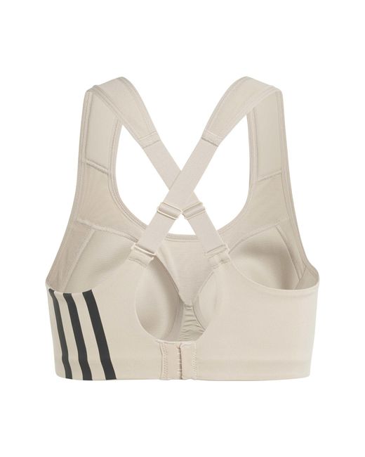 Adidas White Non-Wired High Impact Sports Bra