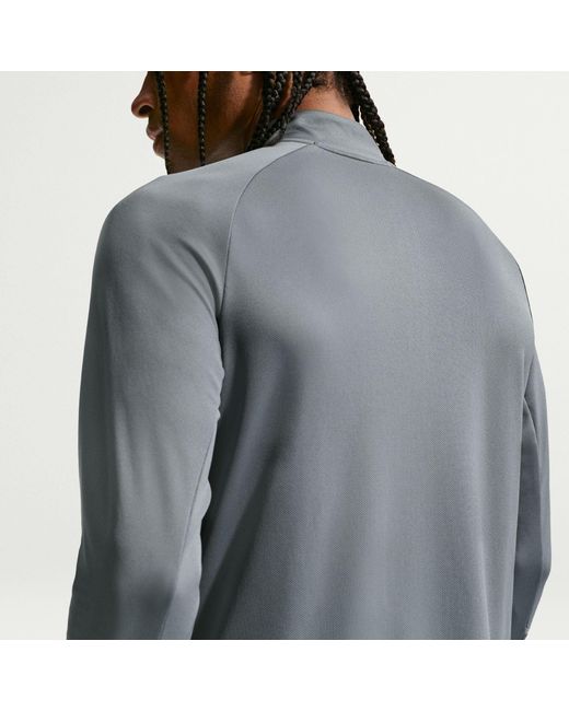 Nike Gray Long Sleeve Performance Running Top for men