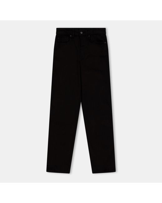GOOD AMERICAN Black Nvr Fades Straight Leg Jeans