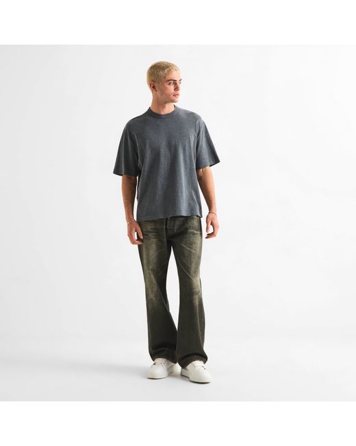 MKI Miyuki-Zoku Gray Slub Tee Oversized Fit T-Shirt for men