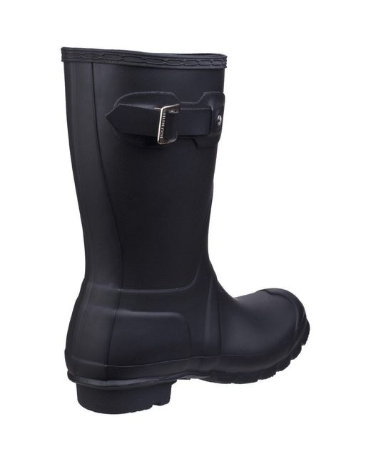 Hunter Blue Original Short Wellington Boots