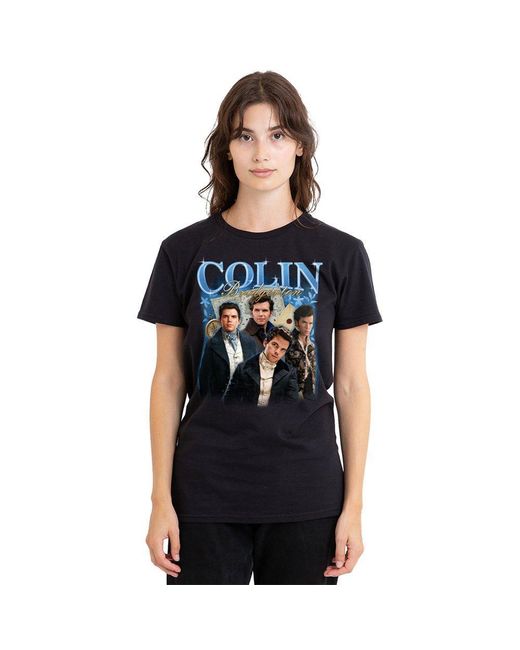 Bridgerton Black Colin Vintage T-Shirt Bla