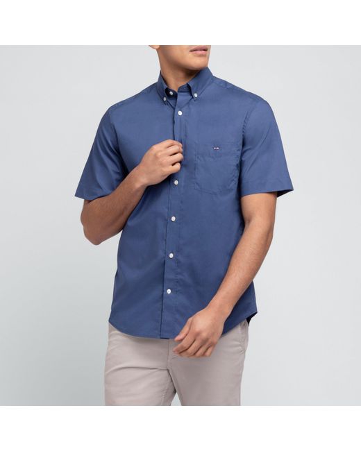Eden Park Blue Plain Blouse for men