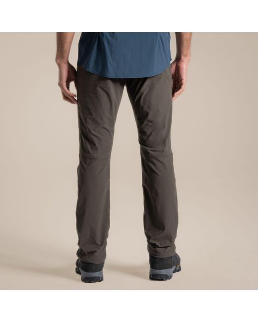 Craghoppers Blue Nosilife Pro Iii Insect-Repellent Travel Trousers for men