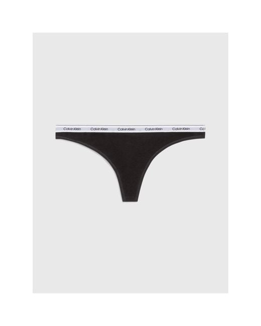 Calvin Klein Black Logo Thong