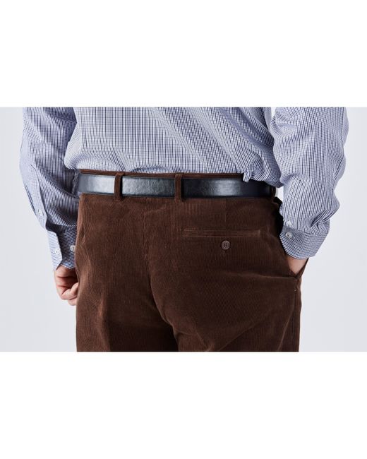 Harvey and Jones Black Driver Corduroy Trouser for men