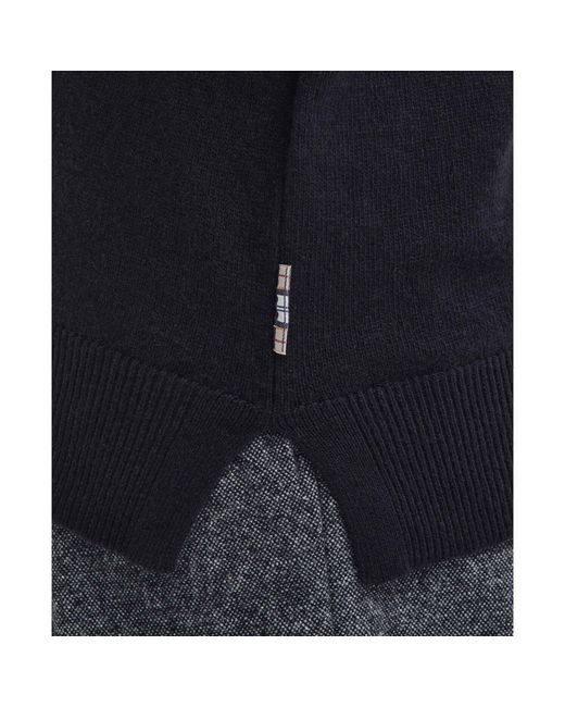 Barbour Blue Pendle Roll-Neck Jumper