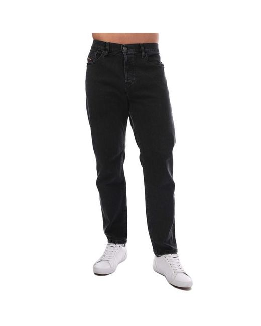 DIESEL Black D-fining Tapered Jeans for men