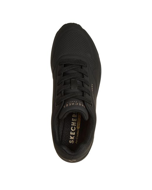 Skechers Black Uno Stand On Air Trainers