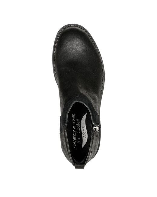Skechers Blue Flat Ankle Boots