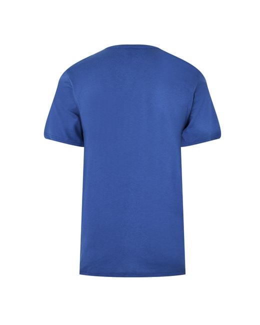 Boss Blue Tales T-Shirt With Logo Patch Premium Cotton for men