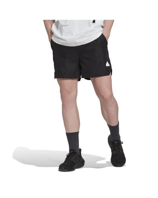 Adidas Black Tech Shorts for men