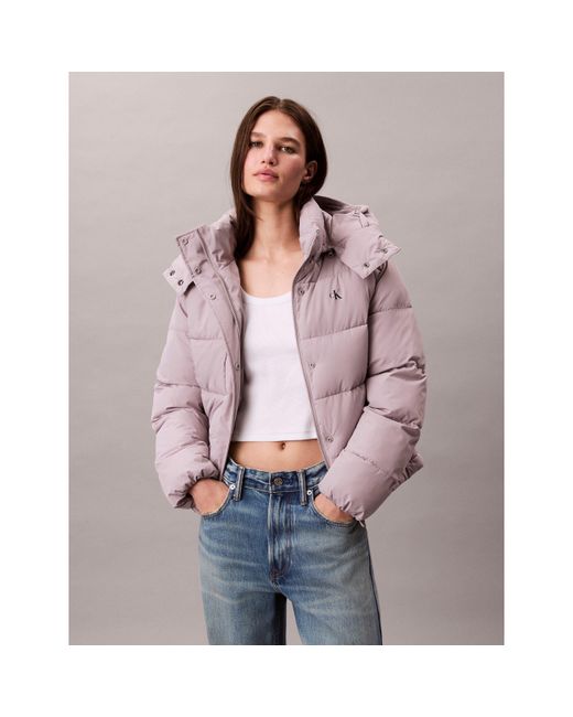 Calvin Klein Multicolor Essential Water Resistant Rds-Certified Down Short Puffer Jacket