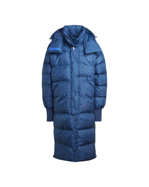 Adidas Blue Asmc Long Puffa Performance Training Jacket