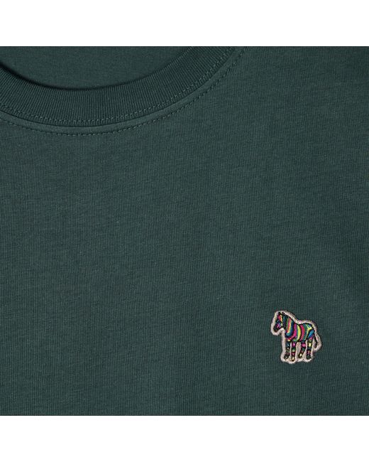 Paul Smith Green Regular Fit Zebra Crew-Neck T-Shirt for men