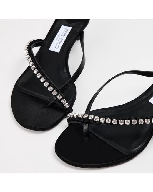 Jimmy Choo Black Dila 35 Sandals