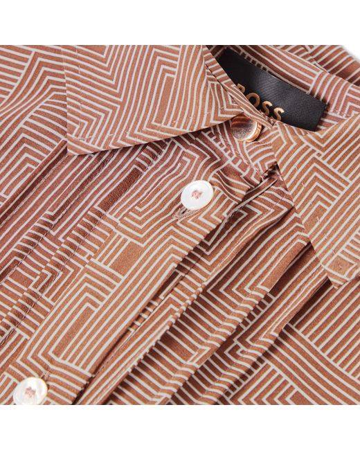 Boss Brown Dafalti1 Jersey Skirt
