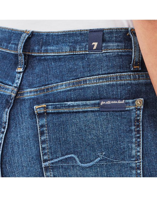7 For All Mankind Blue Modern Dojo Bootcut Jeans
