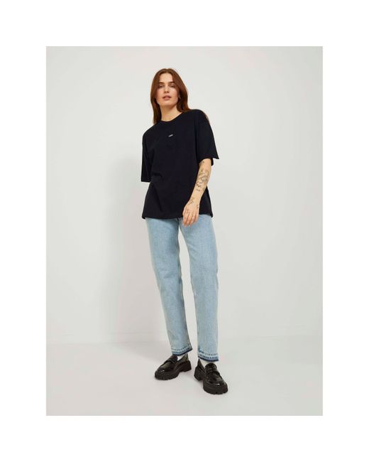 JJXX Black Andrea Loose Logo T-Shirt Ladies