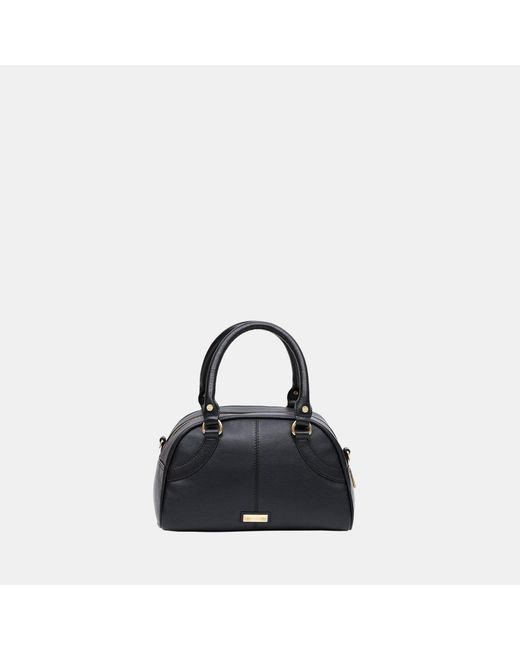 Biba Black Bowling Top Handle Bag