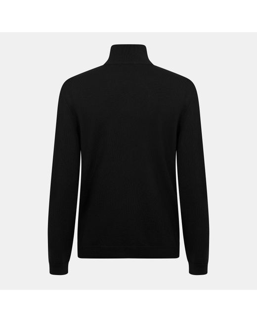 Boss Black Wool Full Zip Sweatshirt for men