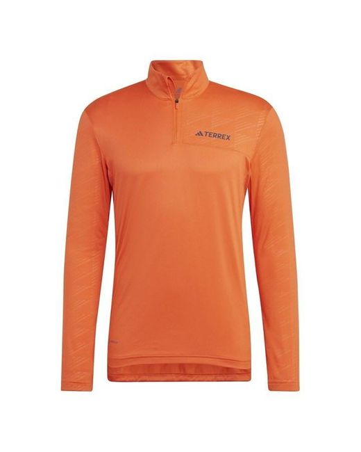 Adidas Orange Terrex Fleece for men