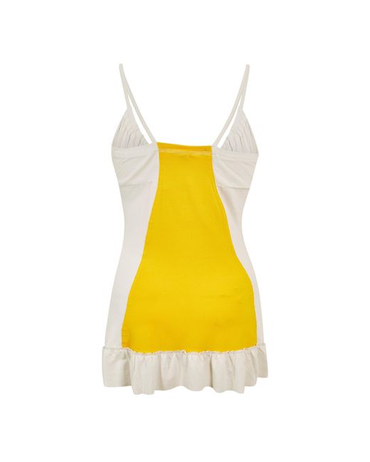 PUMA Yellow Spaghetti Top