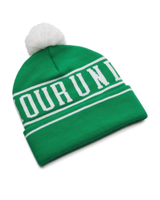 Under Armour Green Halftime Pom Beanie for men