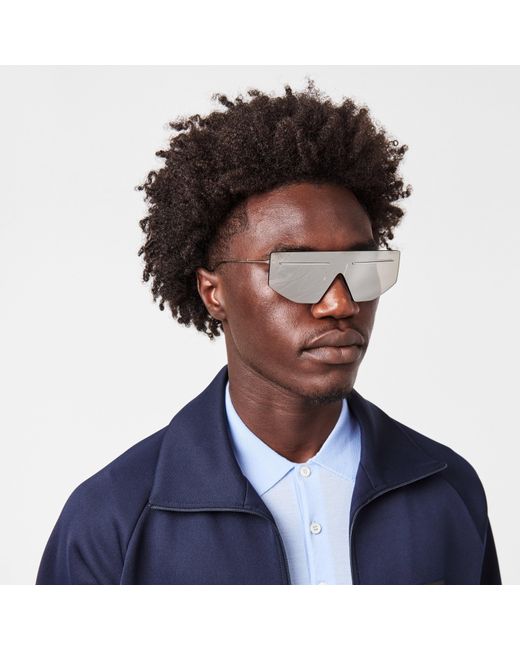 Prada Gray D-Frame Sunglasses for men