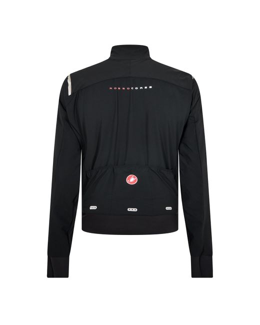 Castelli Black Alpha Flight Windproof Performance Cycling Jacket for men