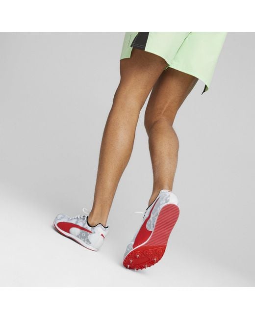 PUMA White Evospeed Star 8 Track Running Spikes for men