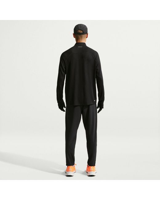 Nike Black Acg Dri-Fit Mid-Layer 1/4-Zip Trail Running Top for men