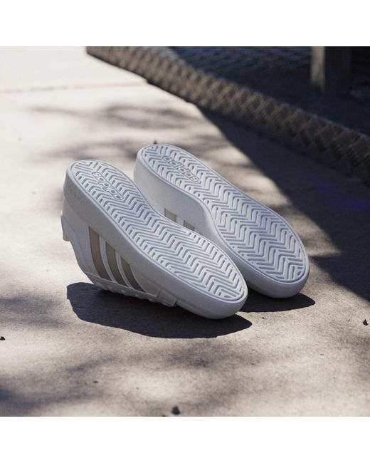 Adidas White Grand Court Base Trainers