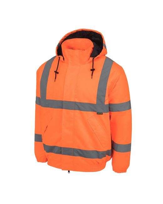 Dunlop Orange Hi Vis Bomber Jacket for men