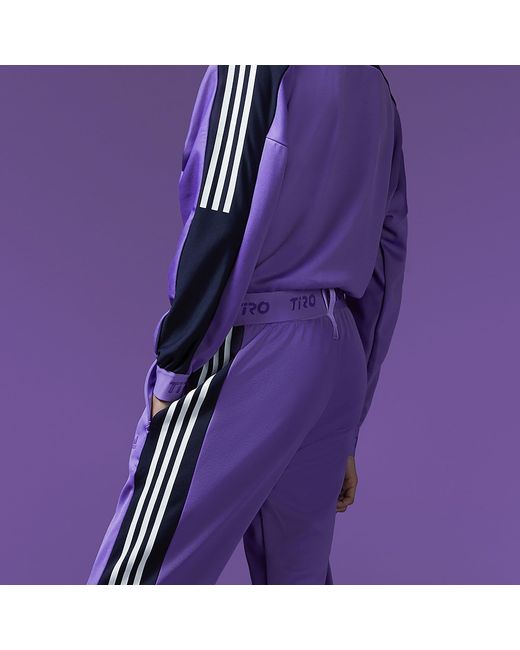 Adidas Purple Tiro Suit Up Advanced Leggins