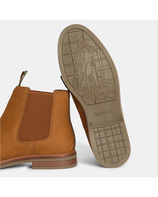 Barbour Brown Farsley Chelsea Boots for men