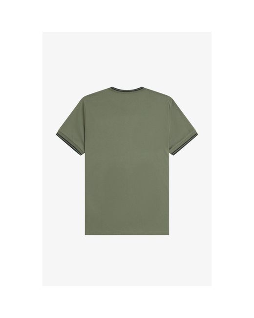 Fred Perry Green Twin Tipped T-Shirt for men