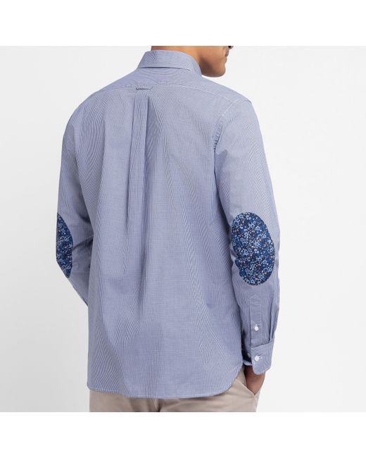 Eden Park Blue Striped Shirt for men