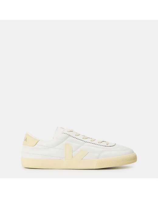 Veja White Pnnka Leather Court Trainers