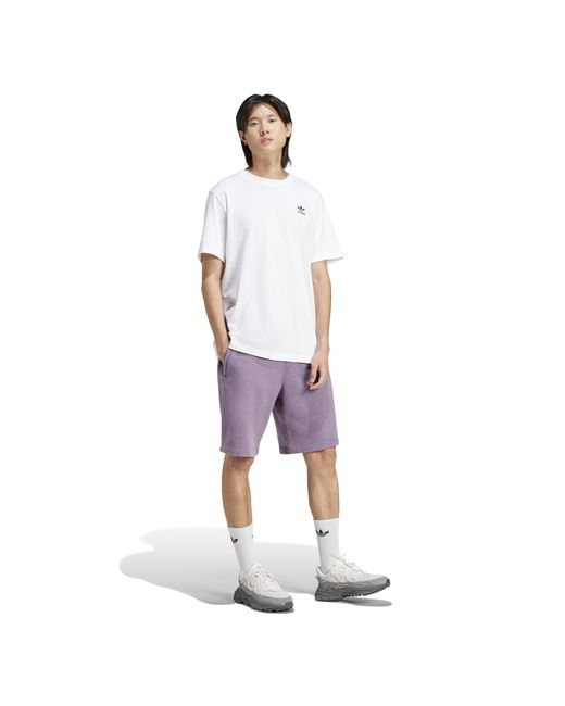 Adidas Originals Purple Jersey Jogger Shorts for men
