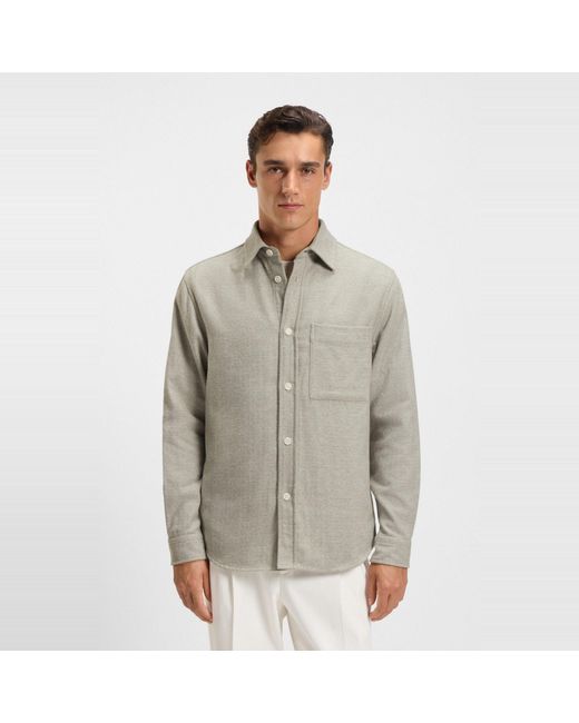 Boss Gray Hbb Owen Overshirt for men