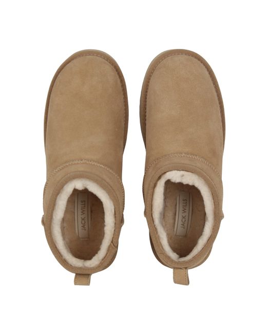 Jack Wills Natural Platform Snug Boots