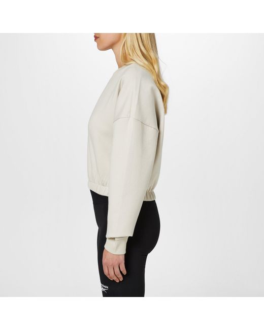 Reebok Gray Dreamblend Cotton Long-Sleeve Performance Gym Top