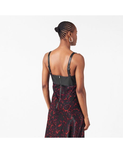 DKNY Purple Mix A Line Dress