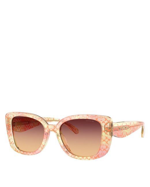 COACH Pink 0Hc8450U Oversized Sunglasses