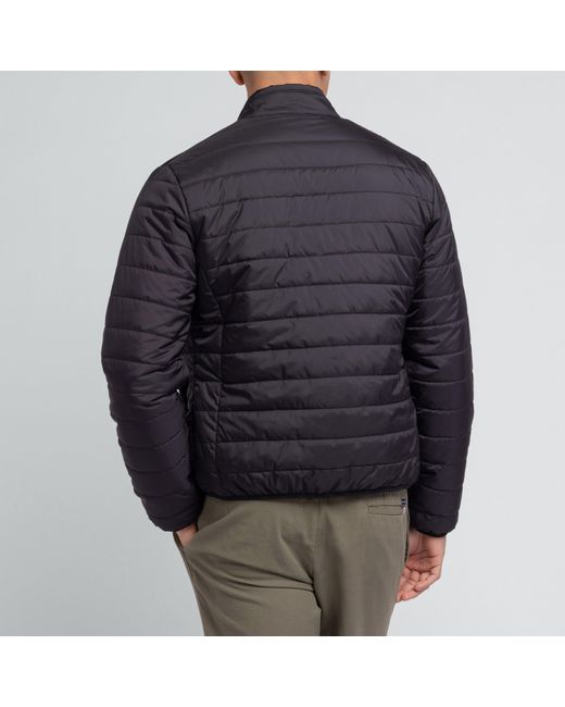 Eden Park Blue Long Sleeve Waterproof Puffa Jacket for men